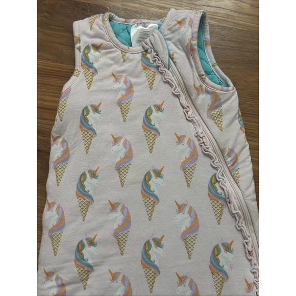 Posh Peanut Baby Girls 0-6 Months Blanket Bunting Sleeper Pajamas Unicorn VGC - Picture 2 of 5